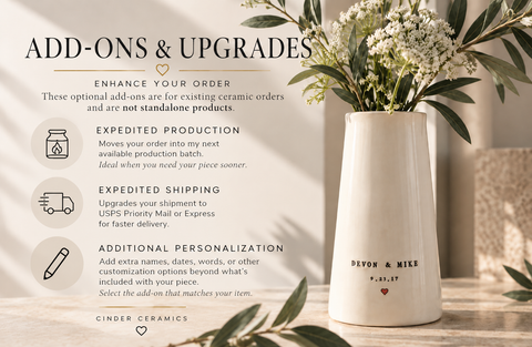 ORDER ADD-ONS & UPGRADES