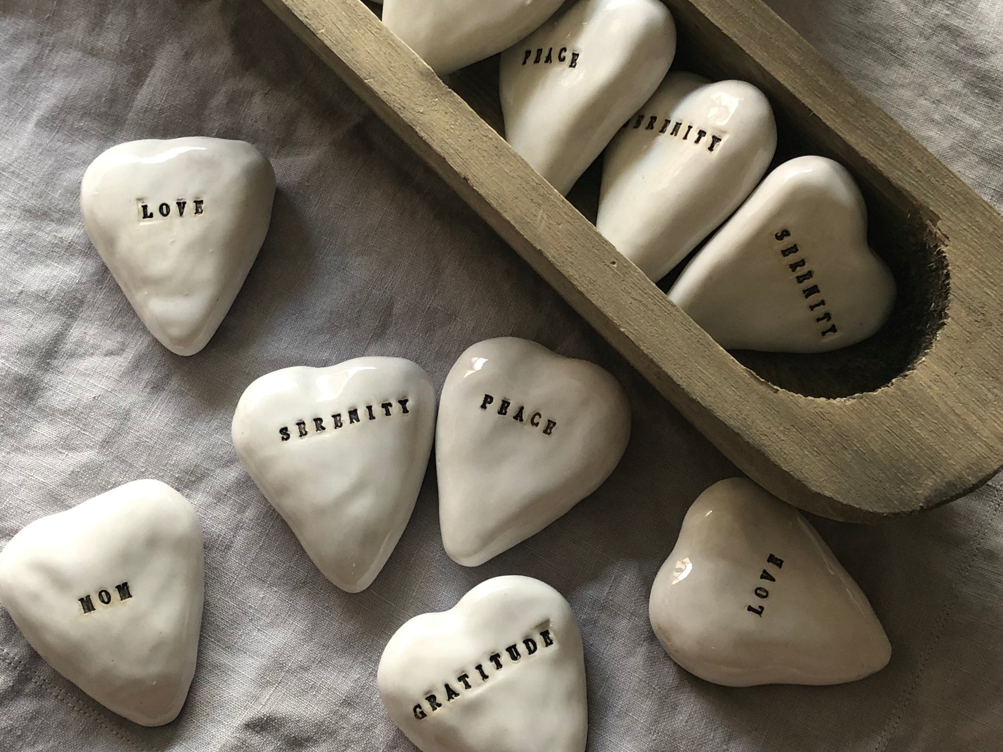 Personalized Ceramic Heart Stone Cinder Ceramics LLC personalized-ceramic-heart-stone-cinder-ceramics-llc