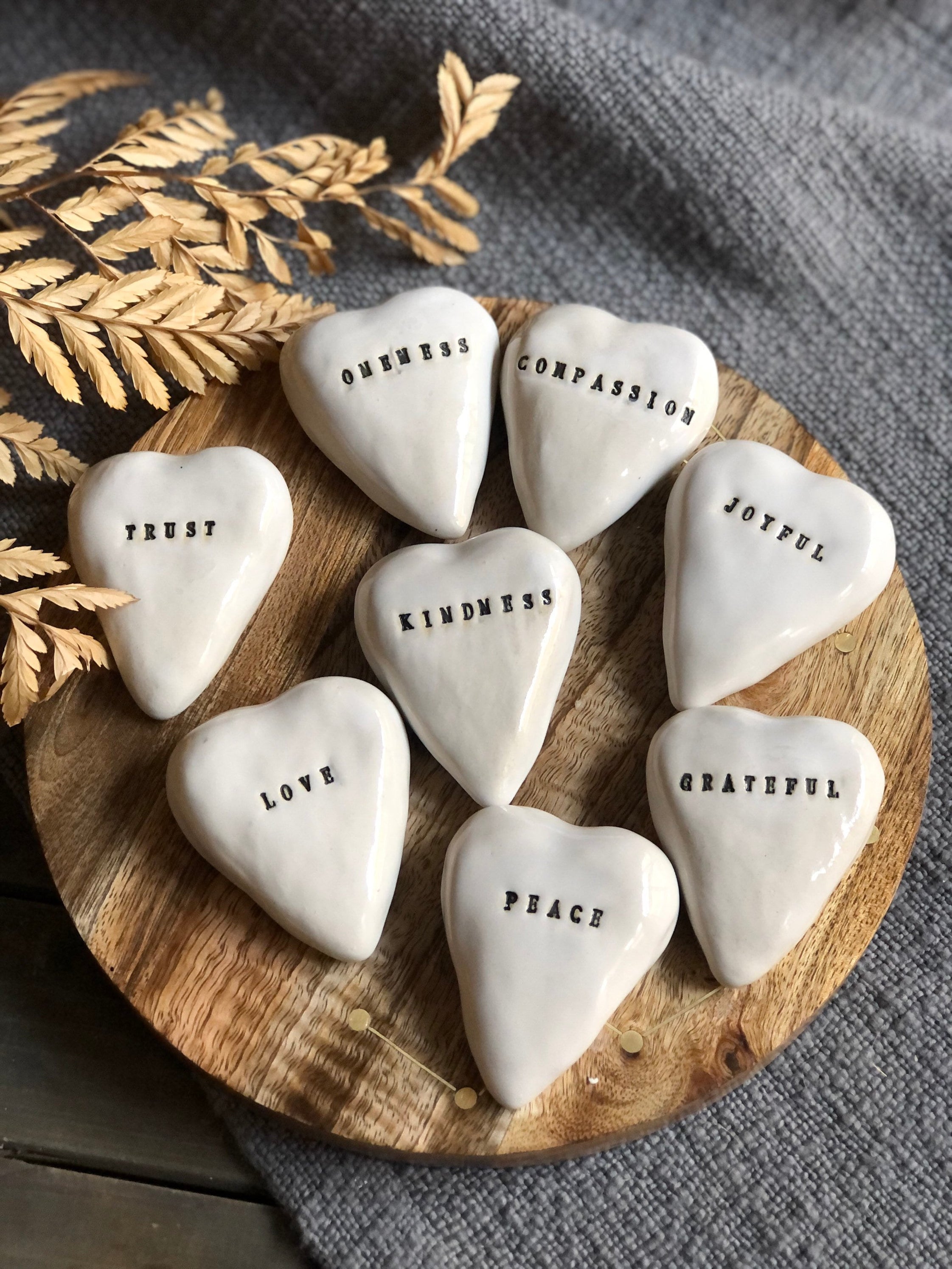 Personalized Ceramic Heart Stone Cinder Ceramics LLC personalized-ceramic-heart-stone-cinder-ceramics-llc